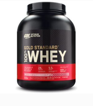 Optimum Nutrition Gold Standard 100% Whey- 73Serv .- 2.27KG .- Delicious Strawberry